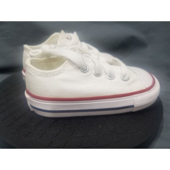 Converse Toddler C/T All Star EVA Ox Sneakers White Red Size 4 NEW NO BOX! - Picture 2 of 9